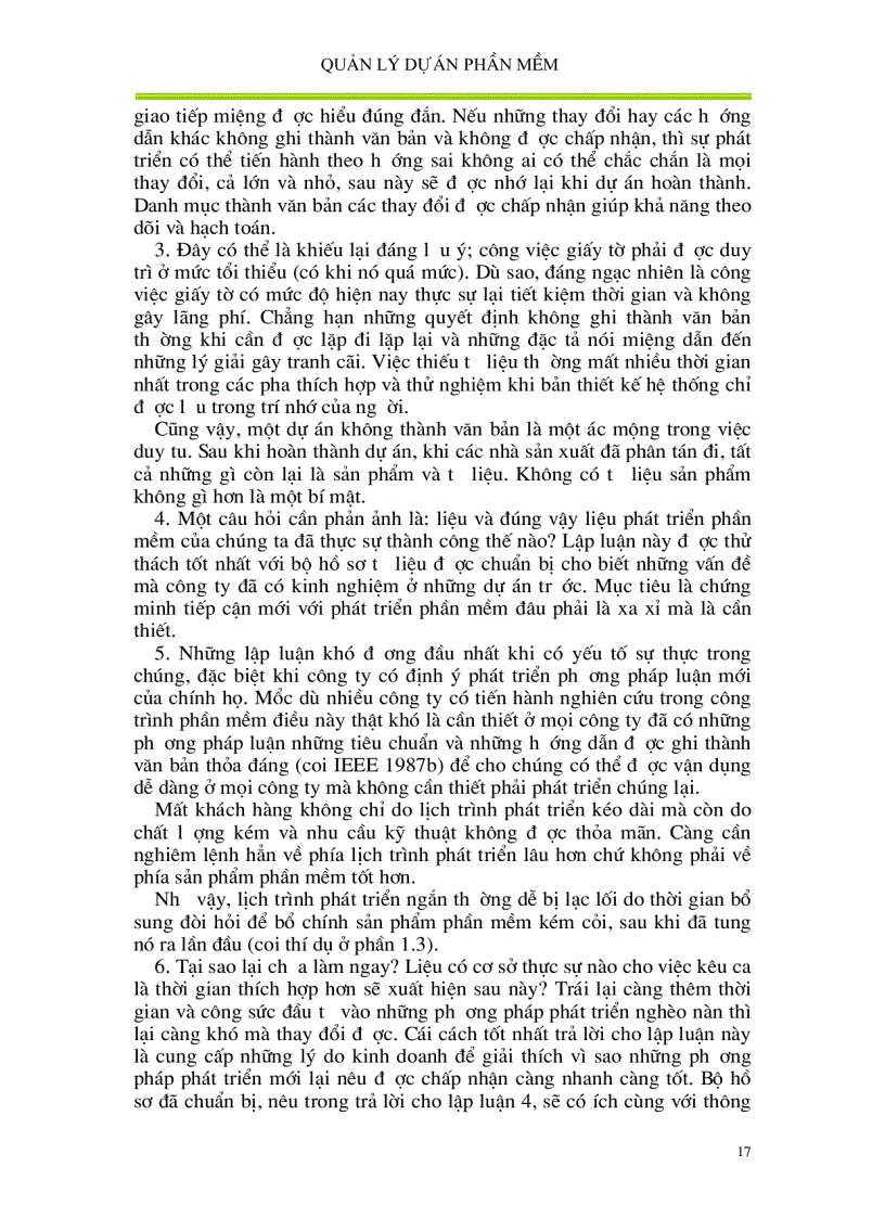 image for page Quản lí dự án phần mềm