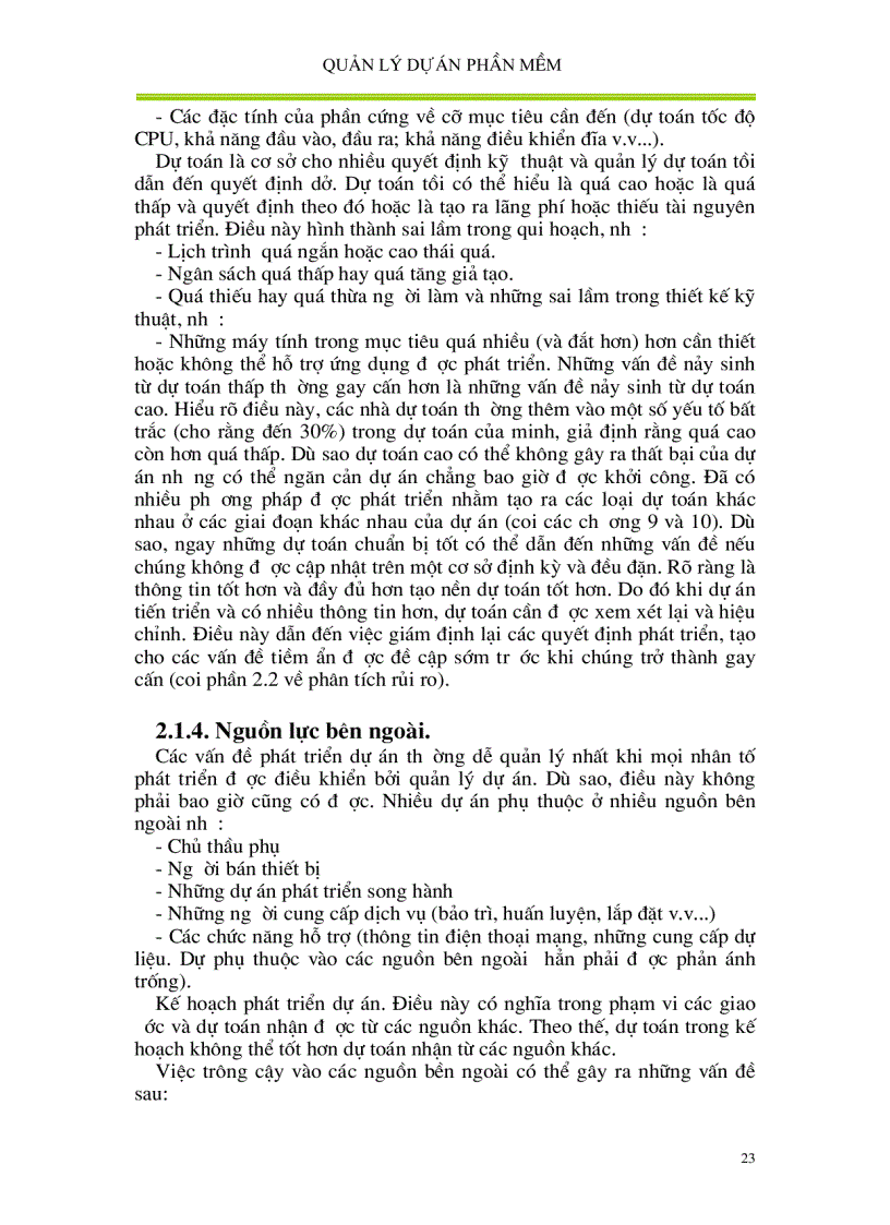 image for page Quản lí dự án phần mềm