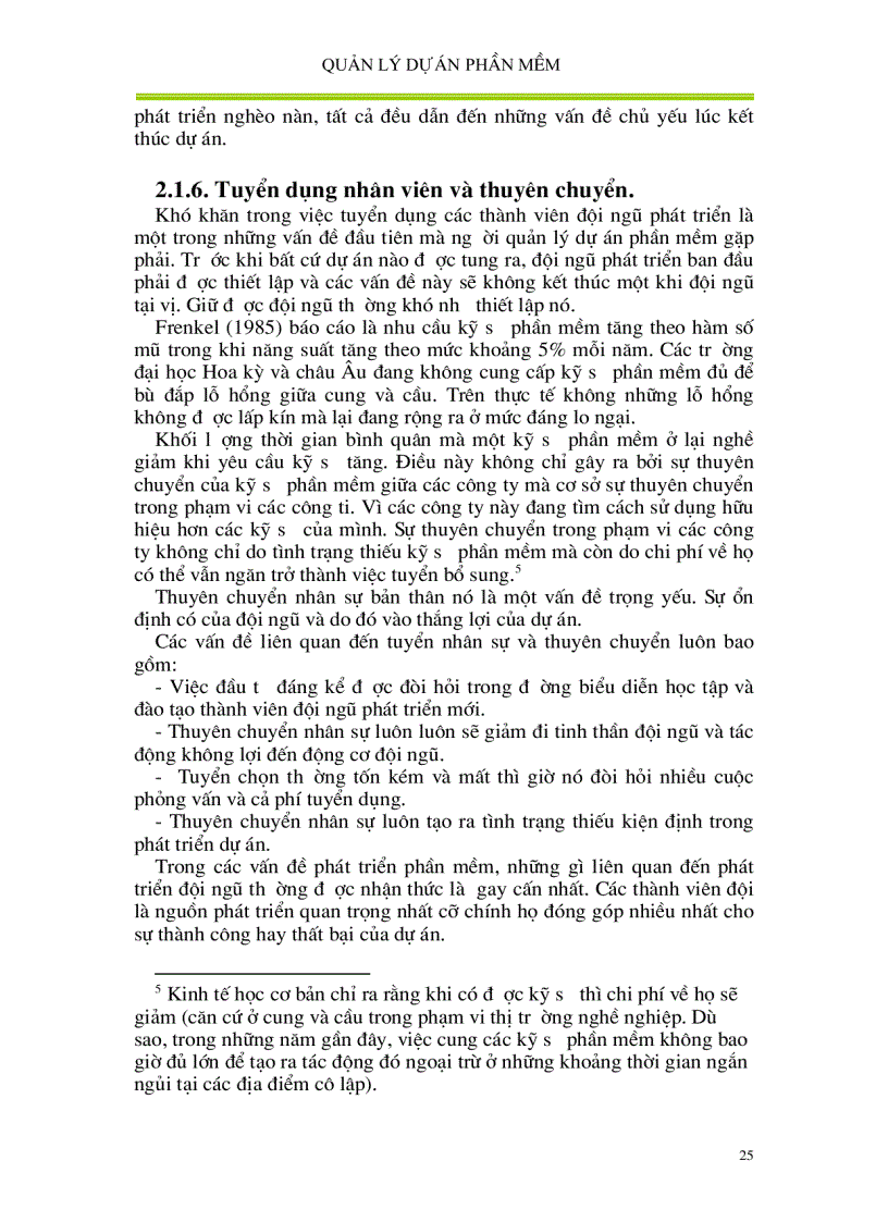 image for page Quản lí dự án phần mềm