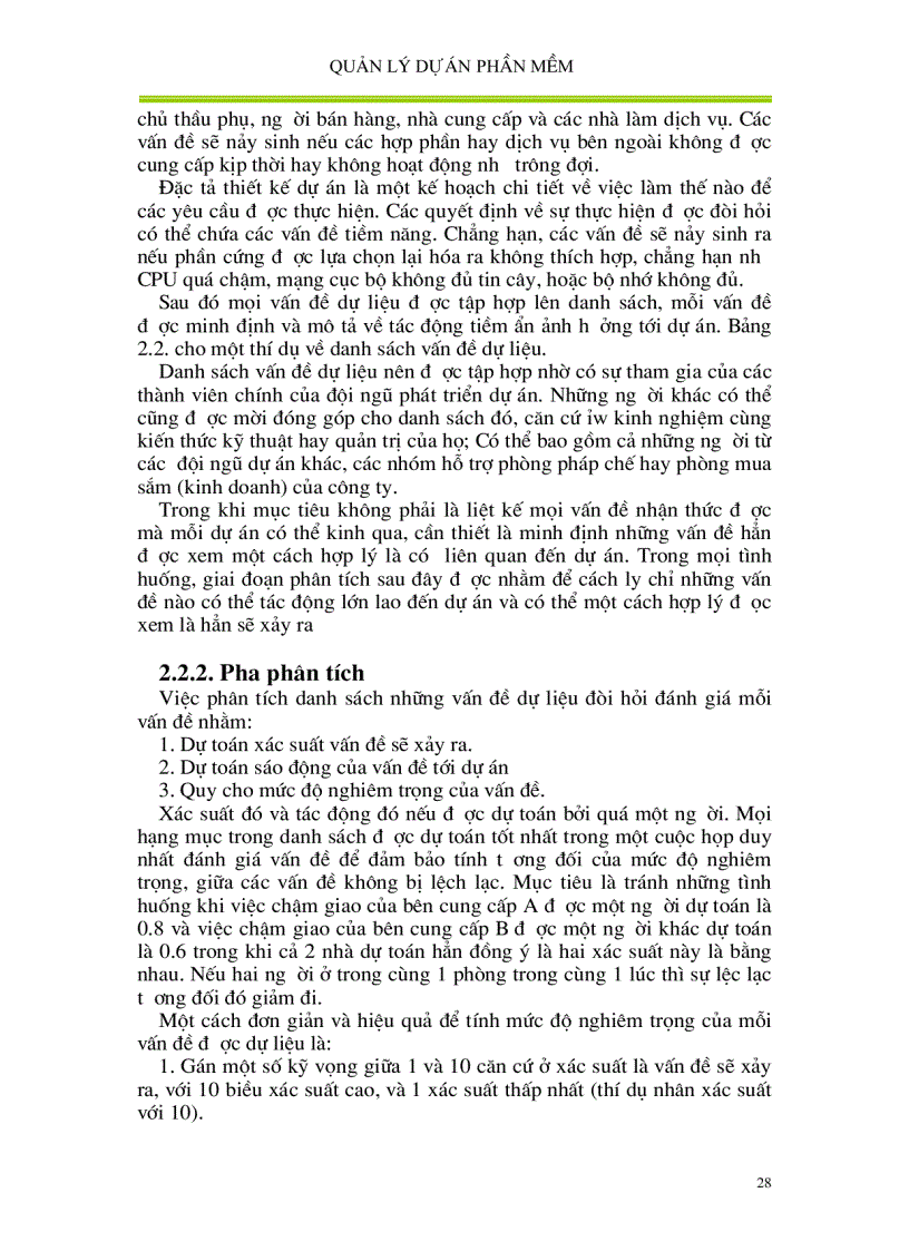 image for page Quản lí dự án phần mềm