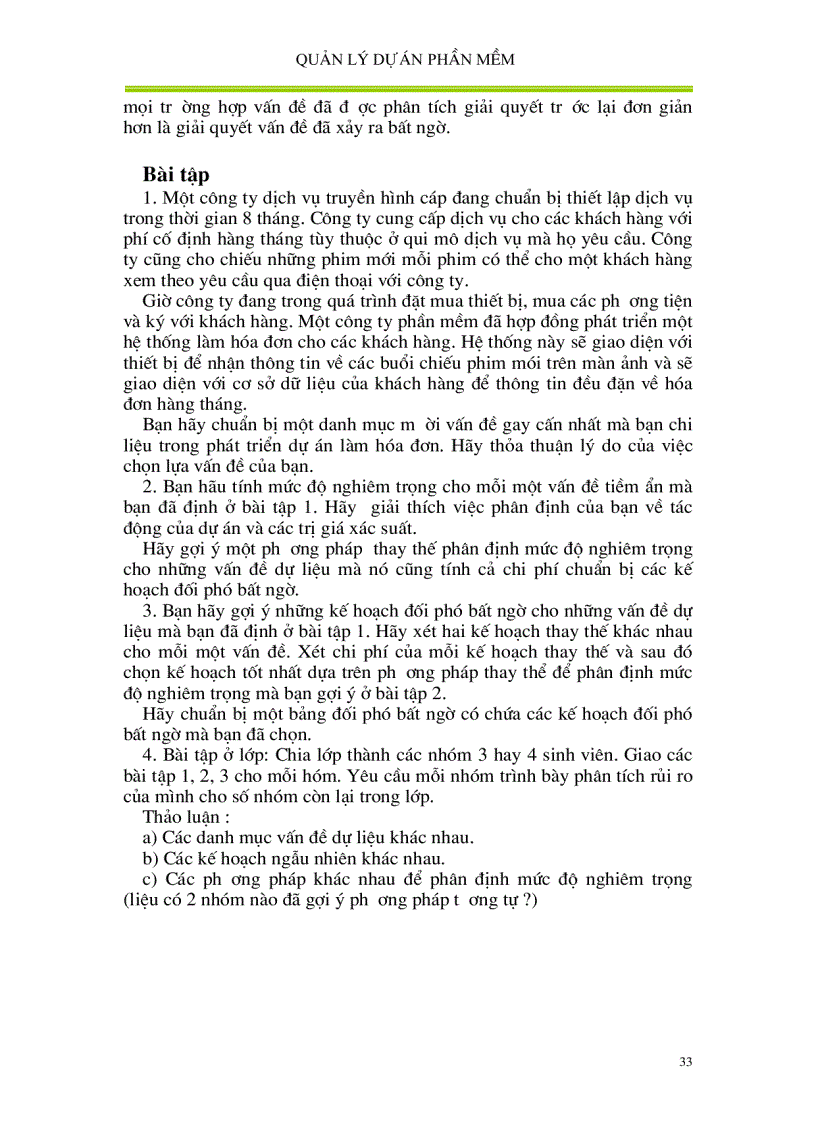 image for page Quản lí dự án phần mềm