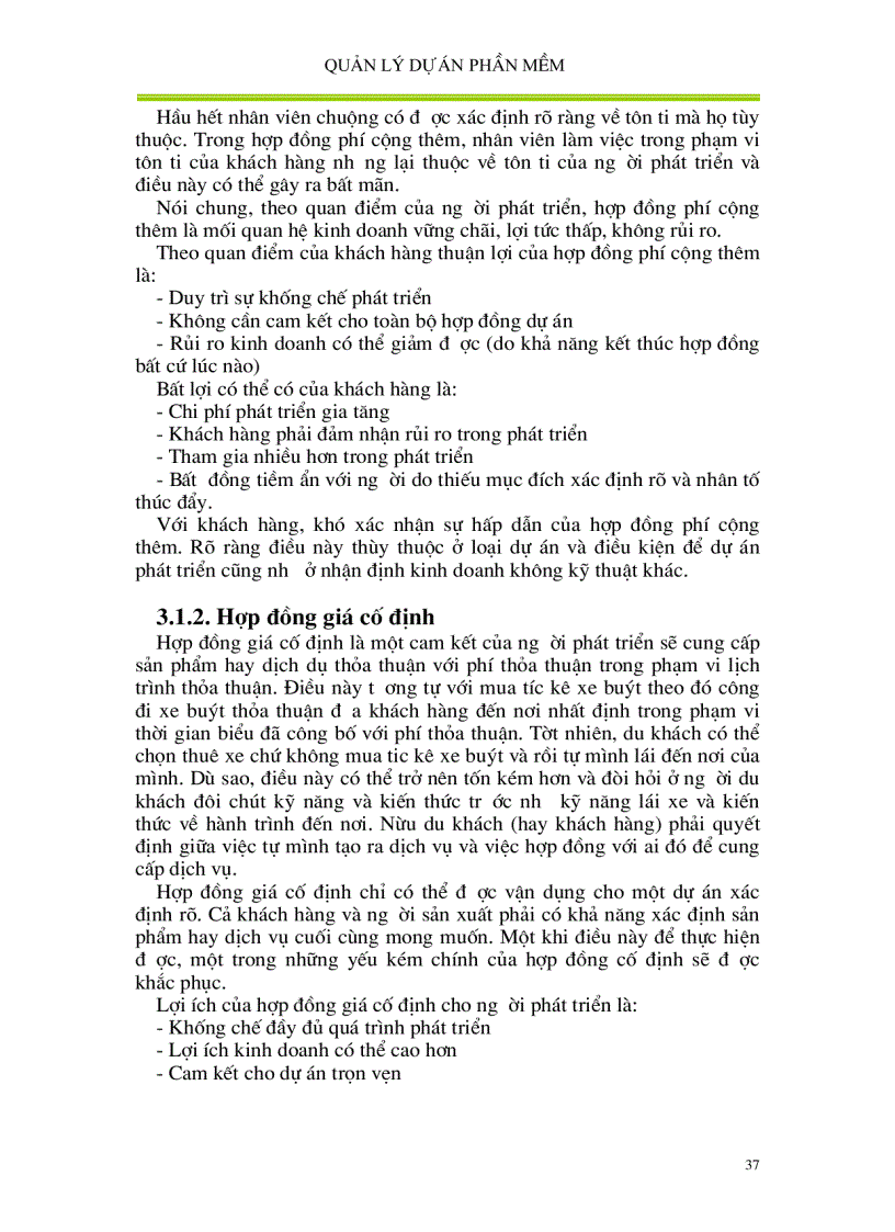 image for page Quản lí dự án phần mềm