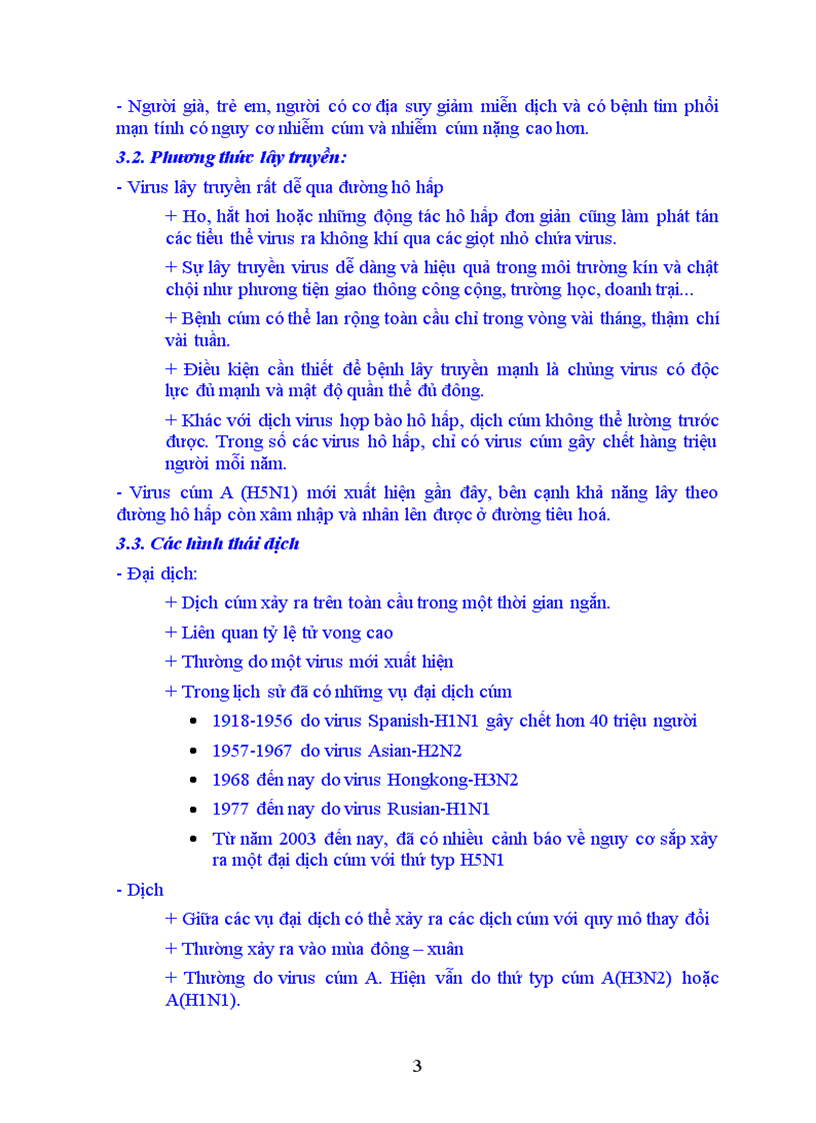 image for page Bài giảng Bệnh cúm