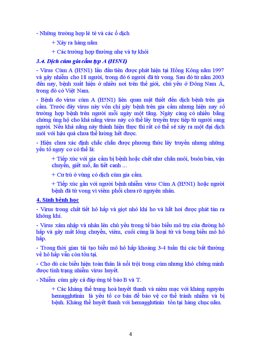 image for page Bài giảng Bệnh cúm