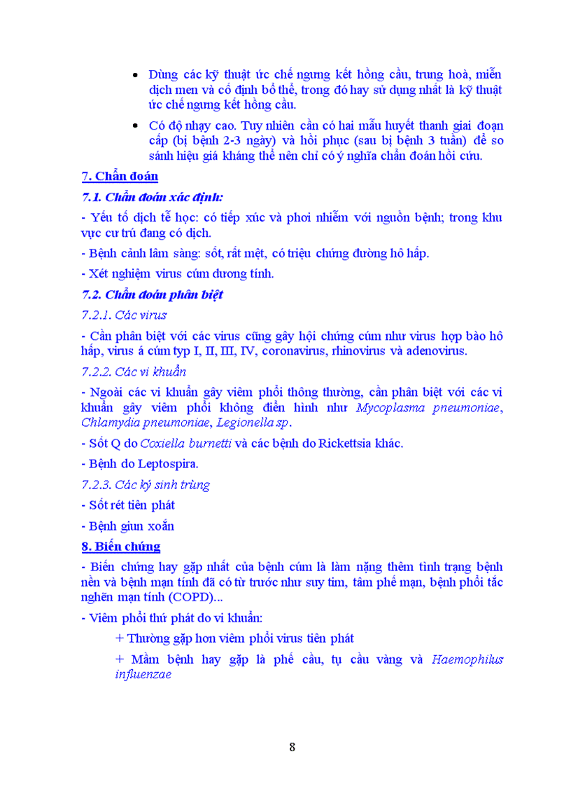 image for page Bài giảng Bệnh cúm