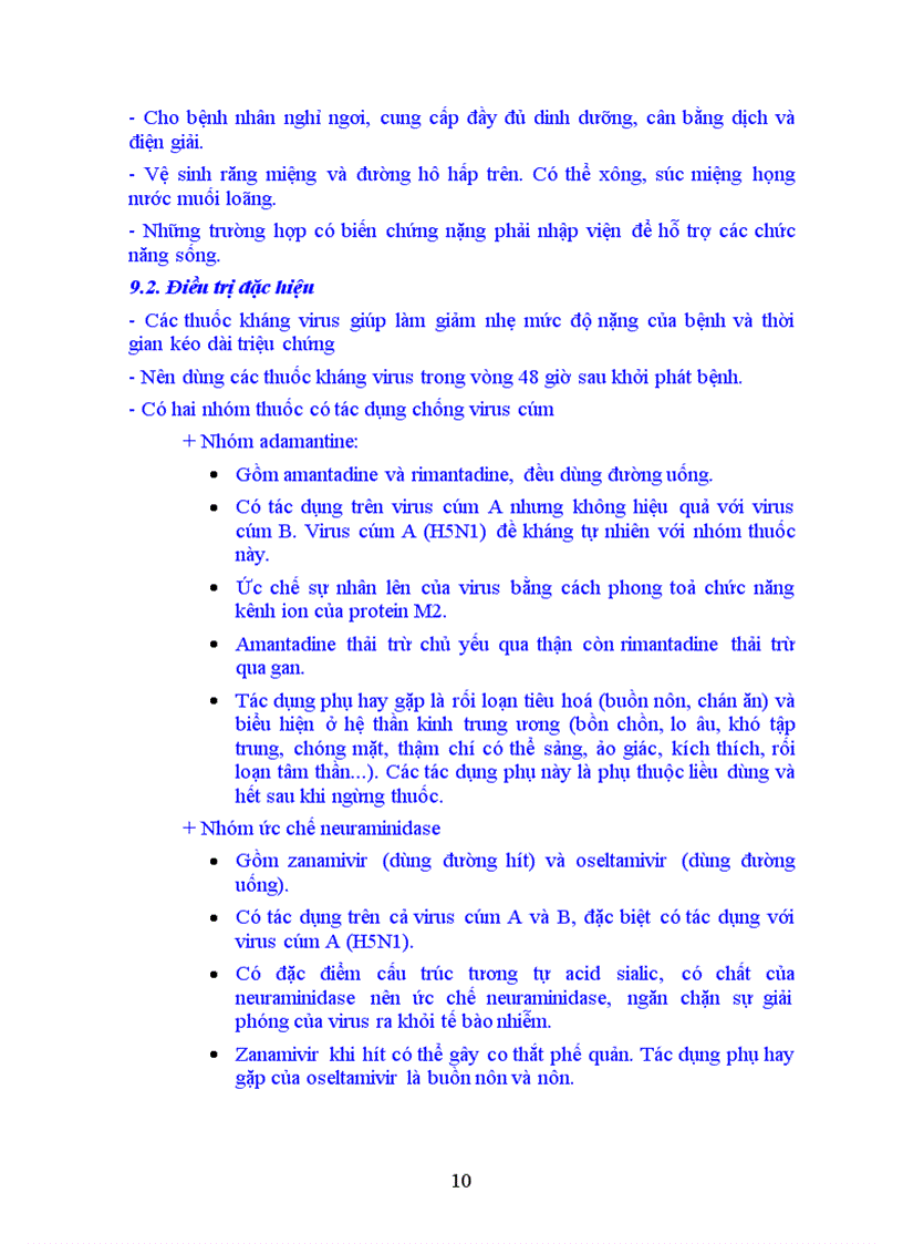 image for page Bài giảng Bệnh cúm