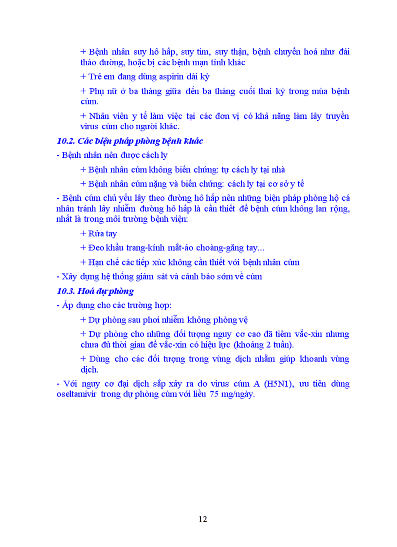 image for page Bài giảng Bệnh cúm