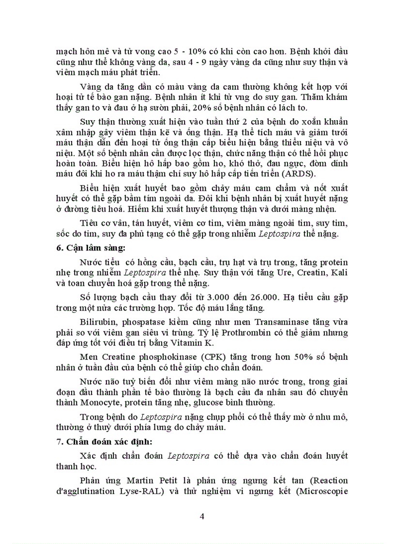 image for page Bài giảng Bệnh do leptospira