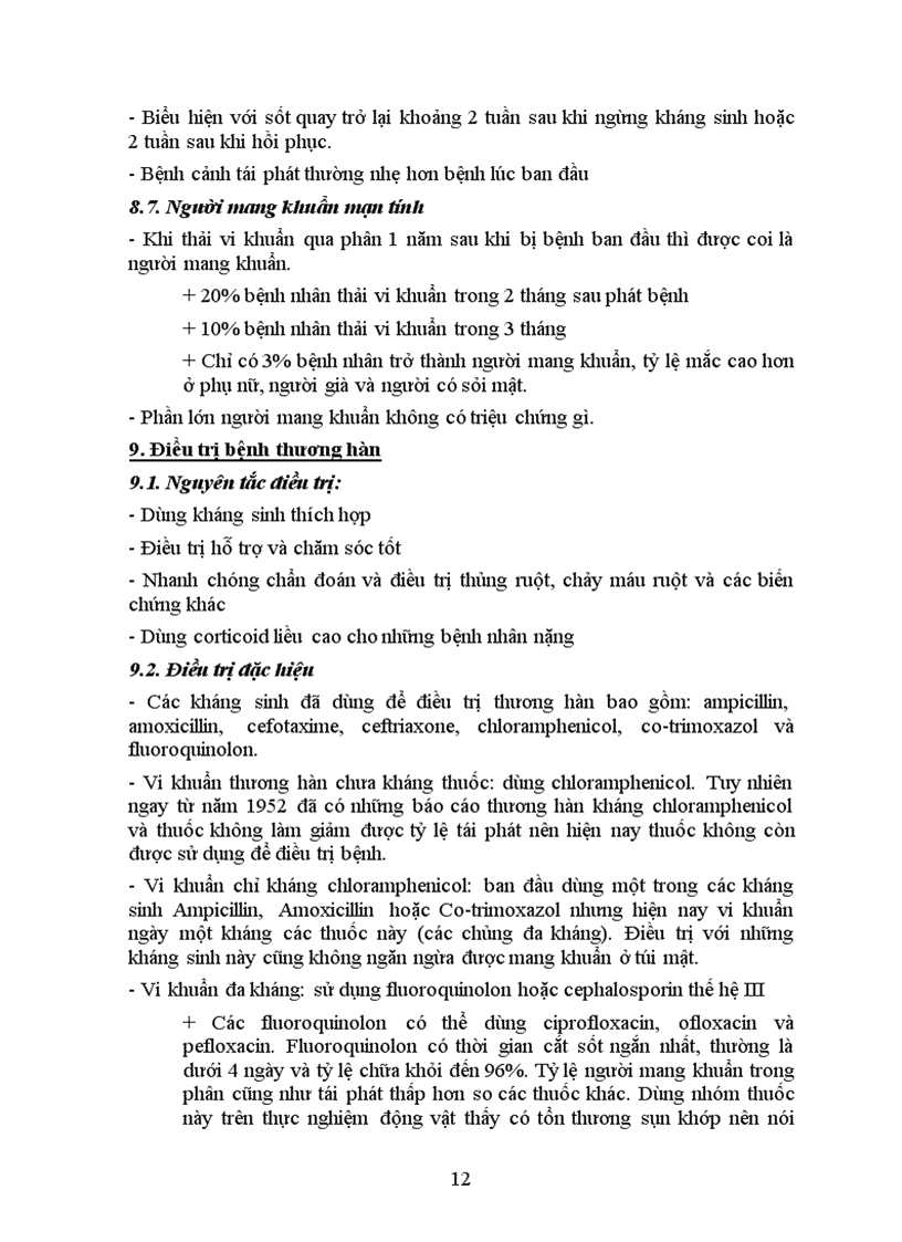 image for page Bài giảng Bệnh thương hàn