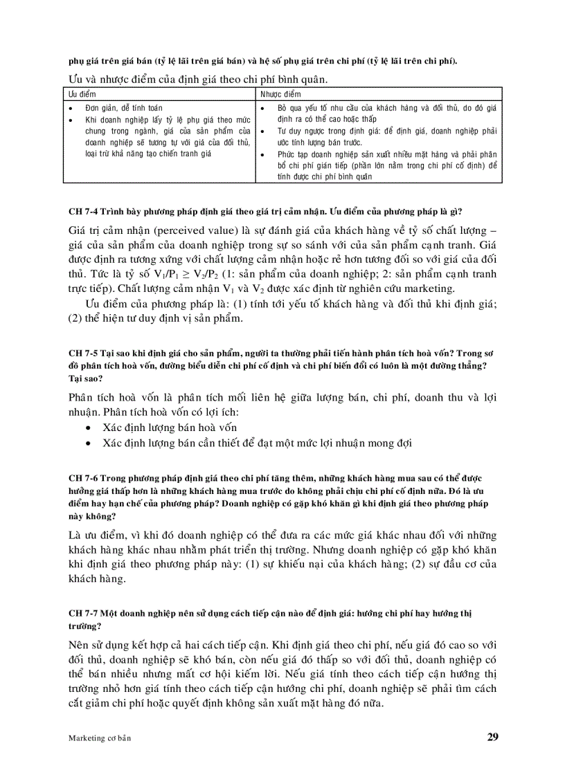 image for page Marketing cơ bản hỏi đáp 4 phần 2