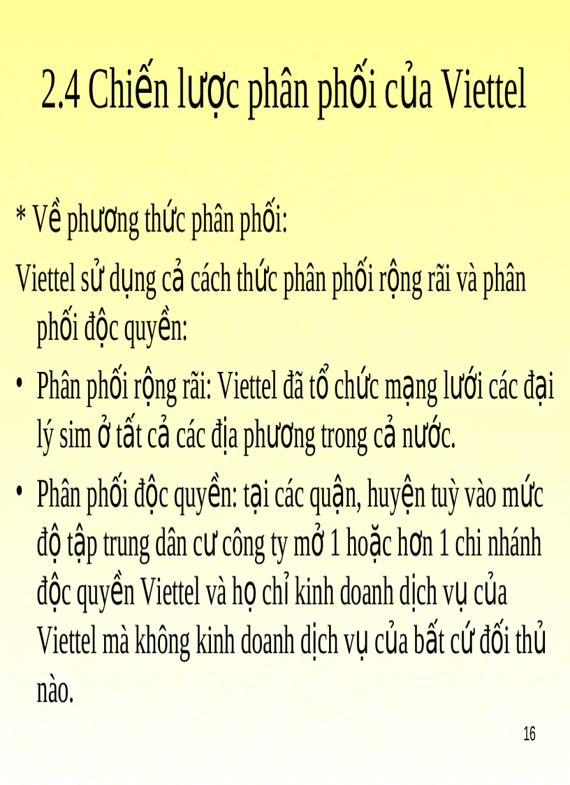 image for page Chiến lược marketing mix của Viettel