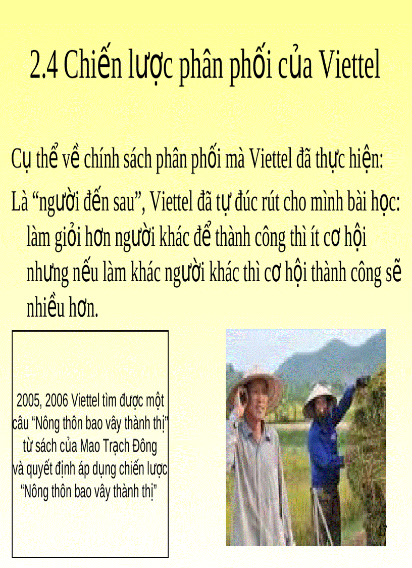 image for page Chiến lược marketing mix của Viettel
