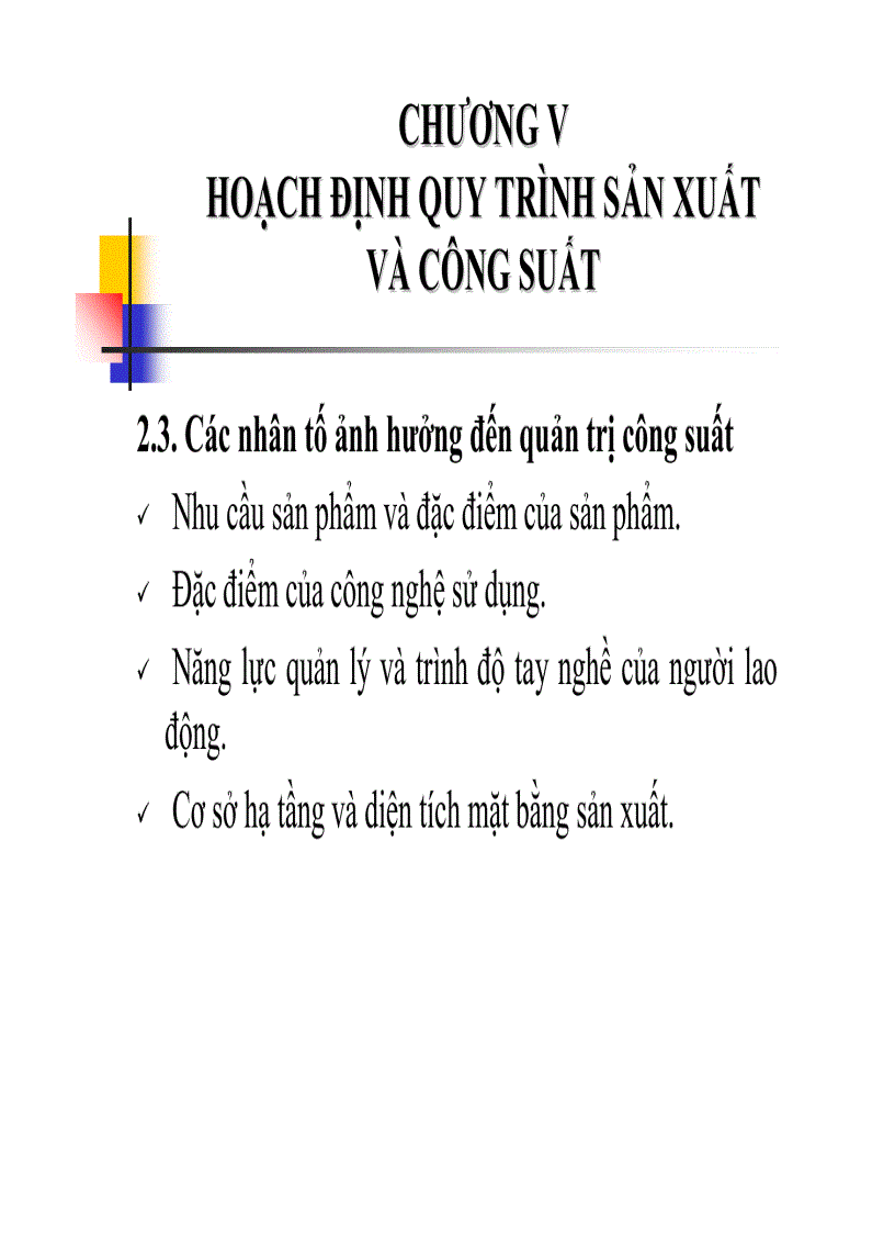 image for page Hoạch định quy trình sản xuất và công suất