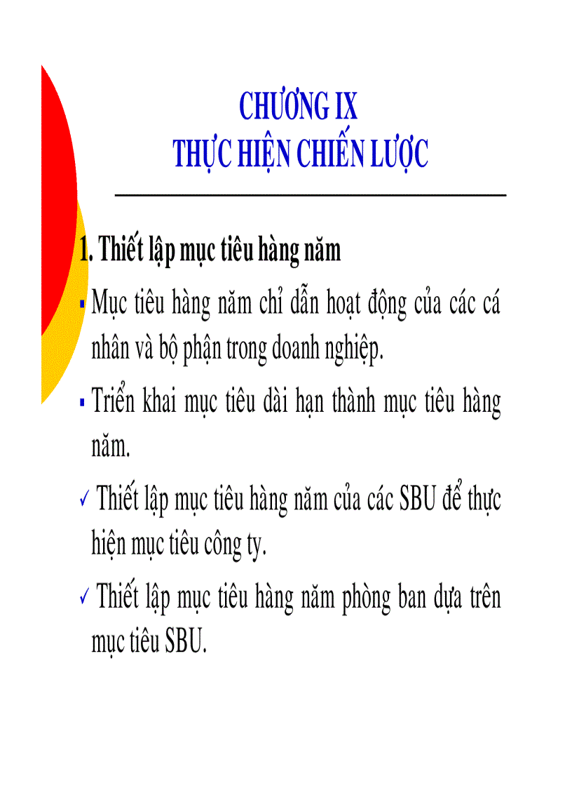 Thực hiện chiến lược