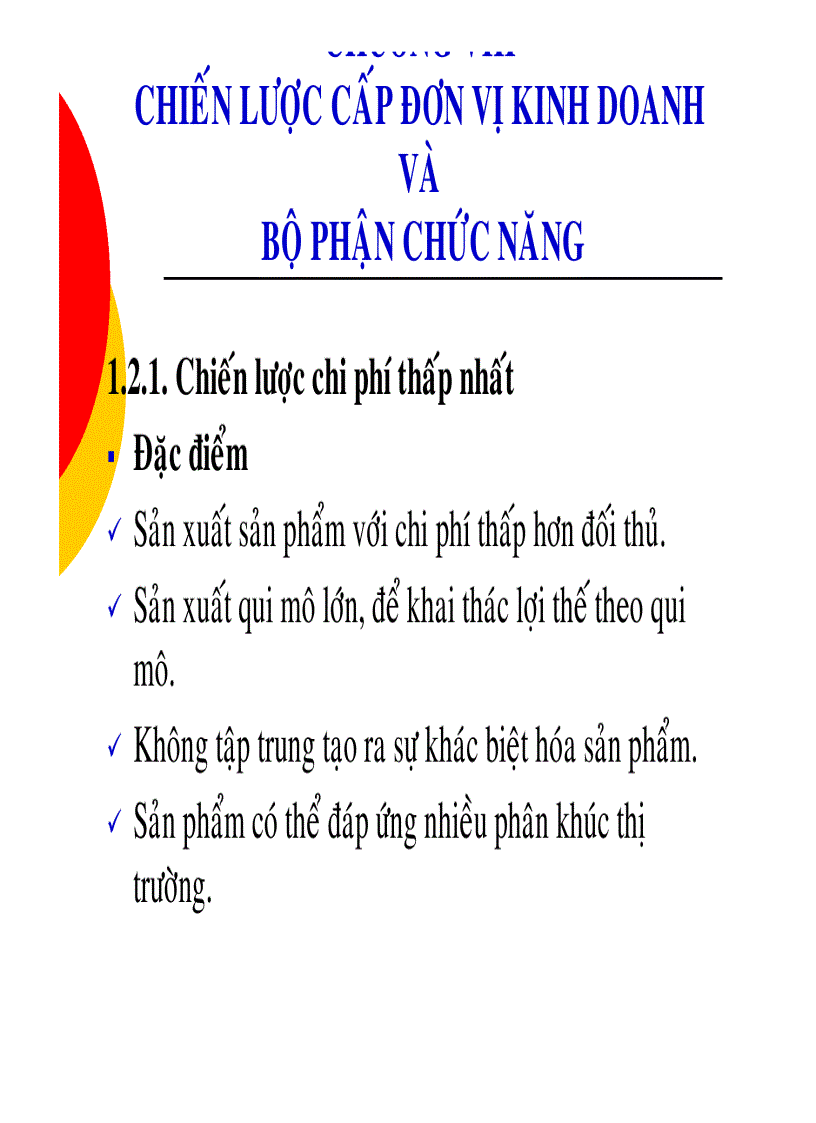 image for page Chiến lược cấp đơn vị kinh doanh và bộ phận chức năng