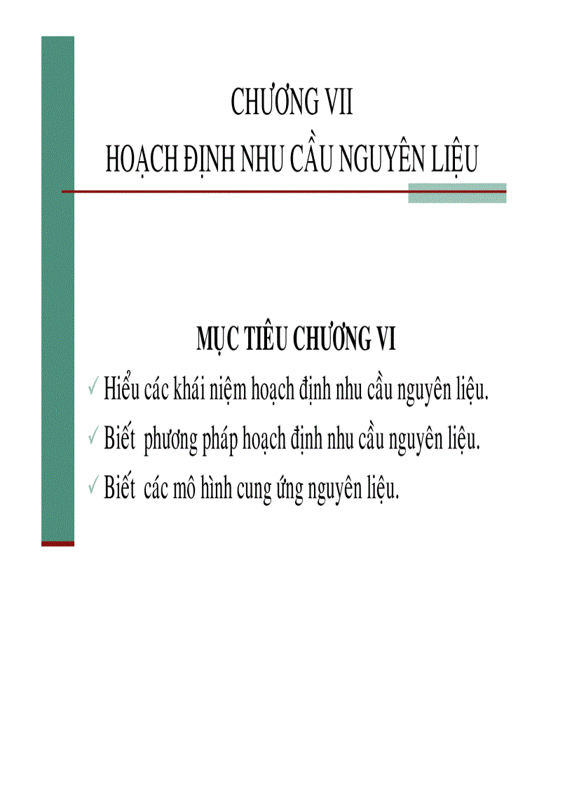 image for page Hoạch định ngu cầu nguyên liệu