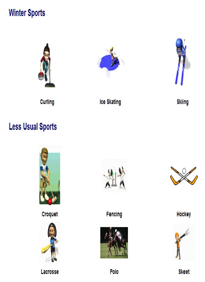 image for page Tiếng anh cho trẻ em Học tiếng anh chủ đề thể thao