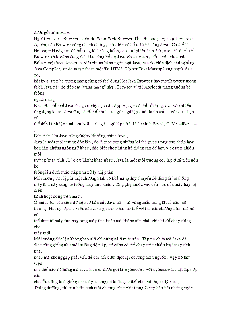 image for page Giới thiệu ngôn ngữ Java và case Tool