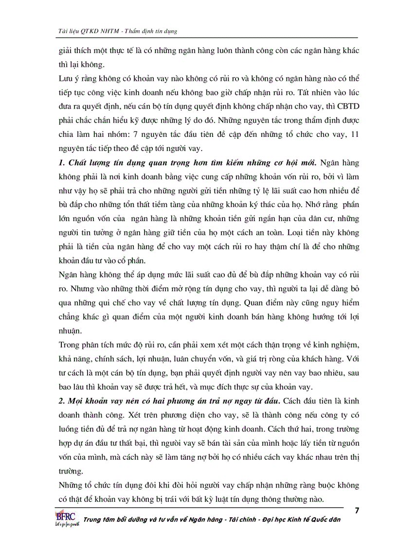 image for page QTKD ngân hàng thương mại Thẩm định tín dụng