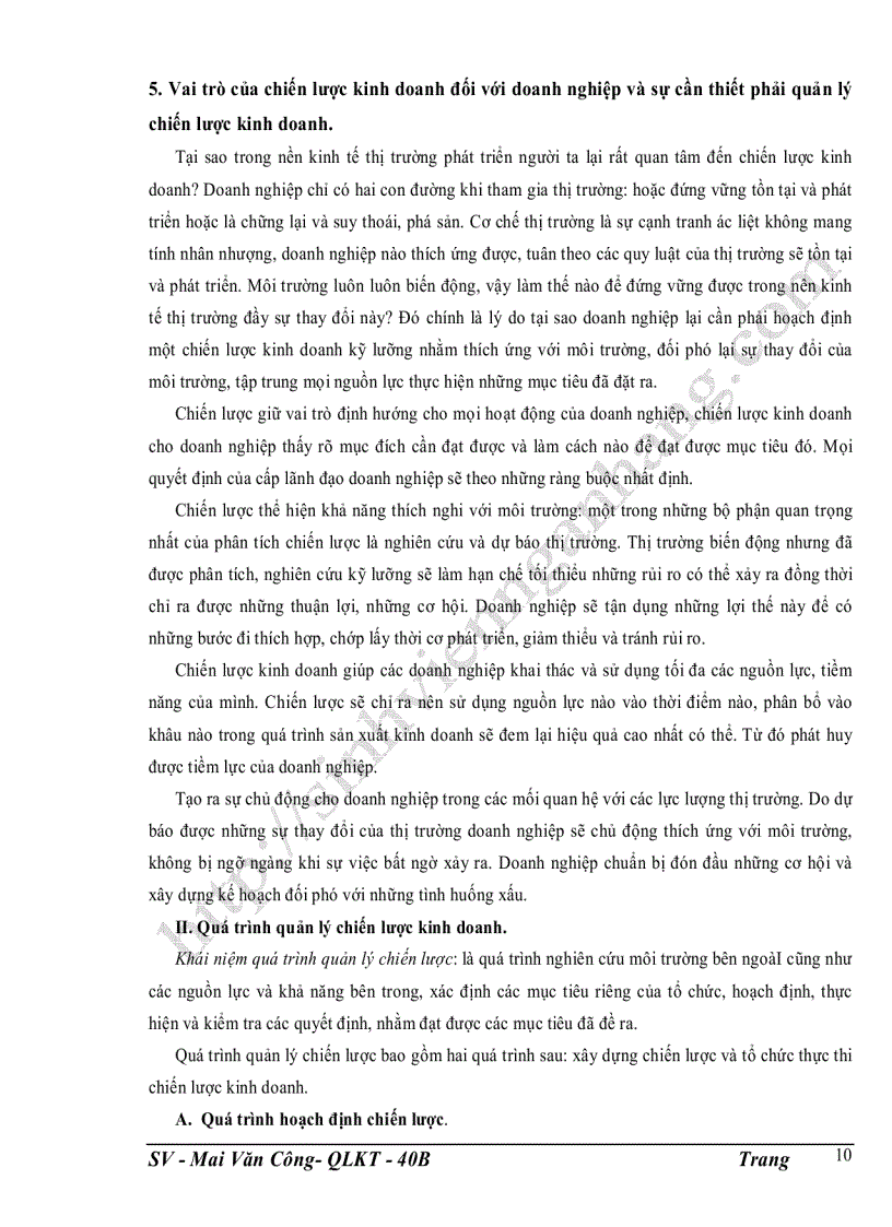 image for page Quản lý chiến lược trong các doanh nghiệp vừa và nhỏ ở Việt Nam hiện nay