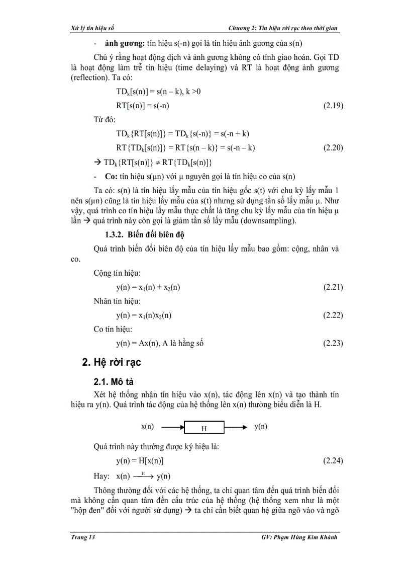 image for page Tín hiệu rời rạc theo thời gian