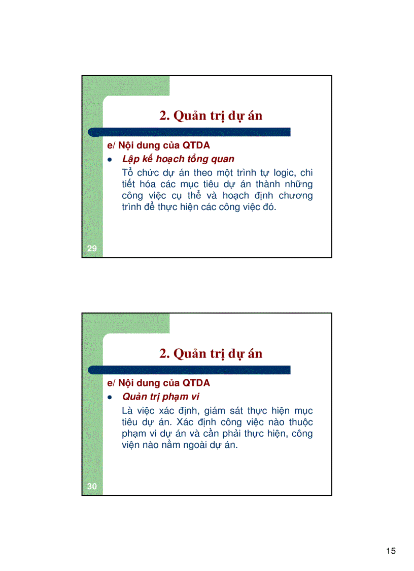 image for page Tổng quan về quản trị dự án