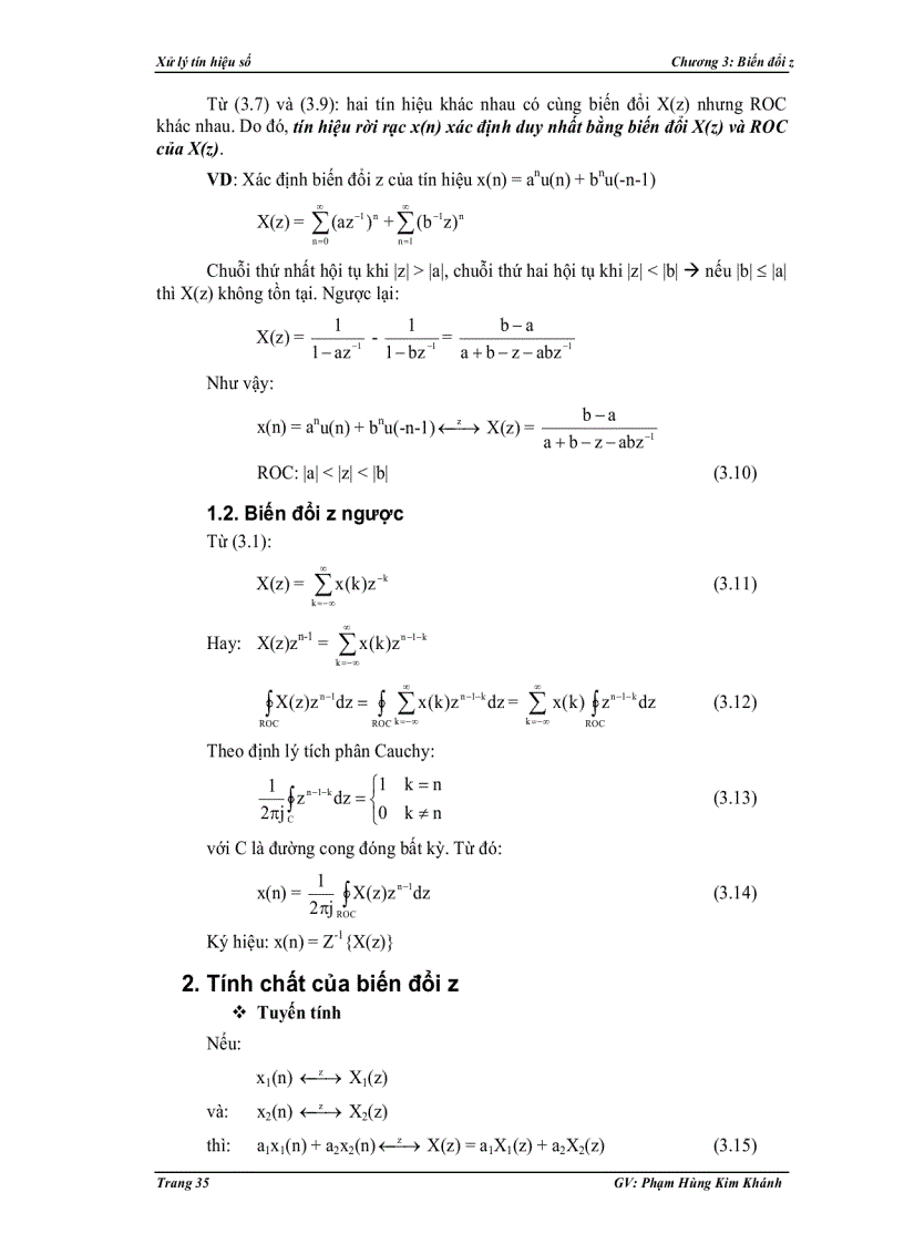 image for page Biến đổi z