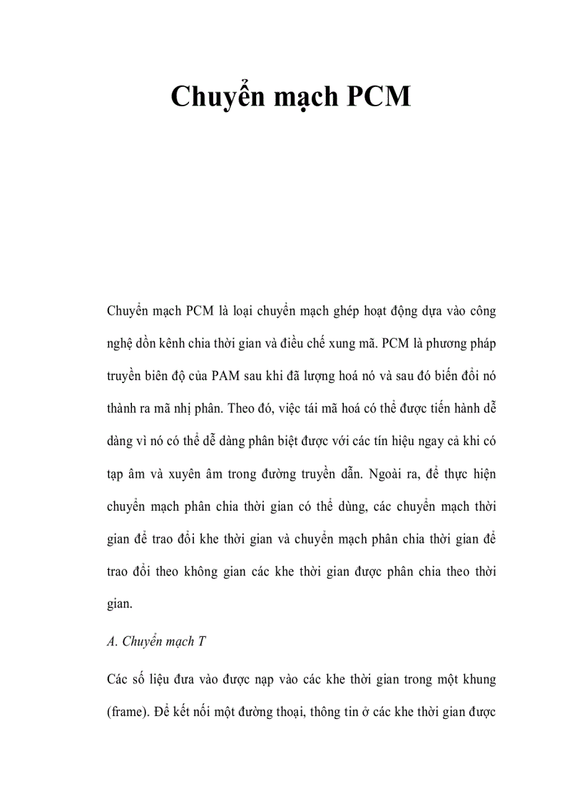 image for page Chuyển mạch PCM