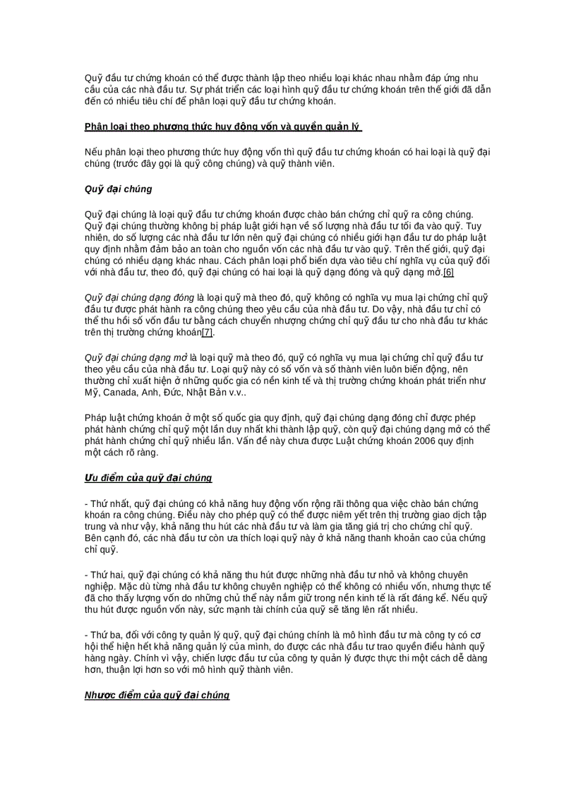 image for page Tìm hiểu về quỹ đầu tư chứng khoán