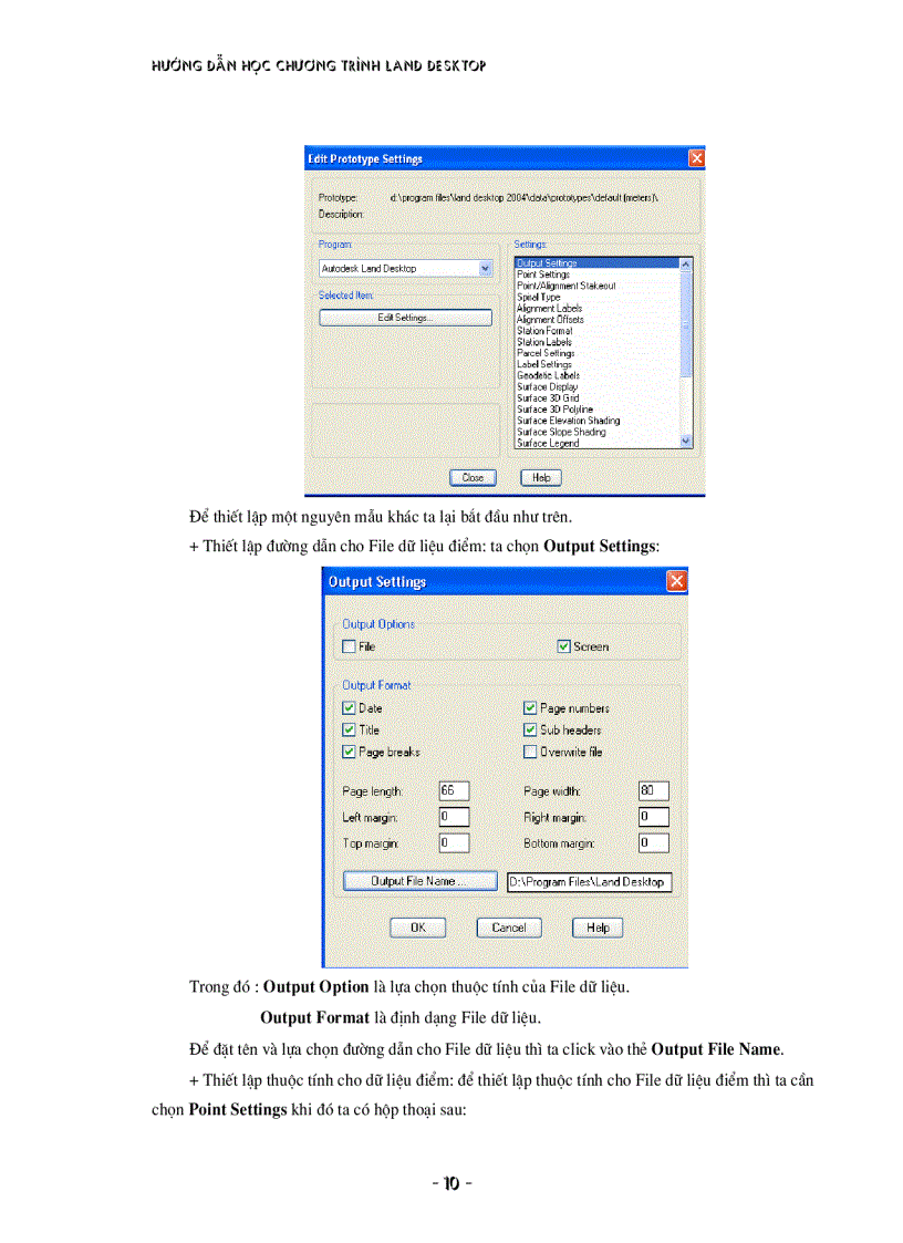 image for page Hướng dẫn sử dụng Autodesk Land 2004
