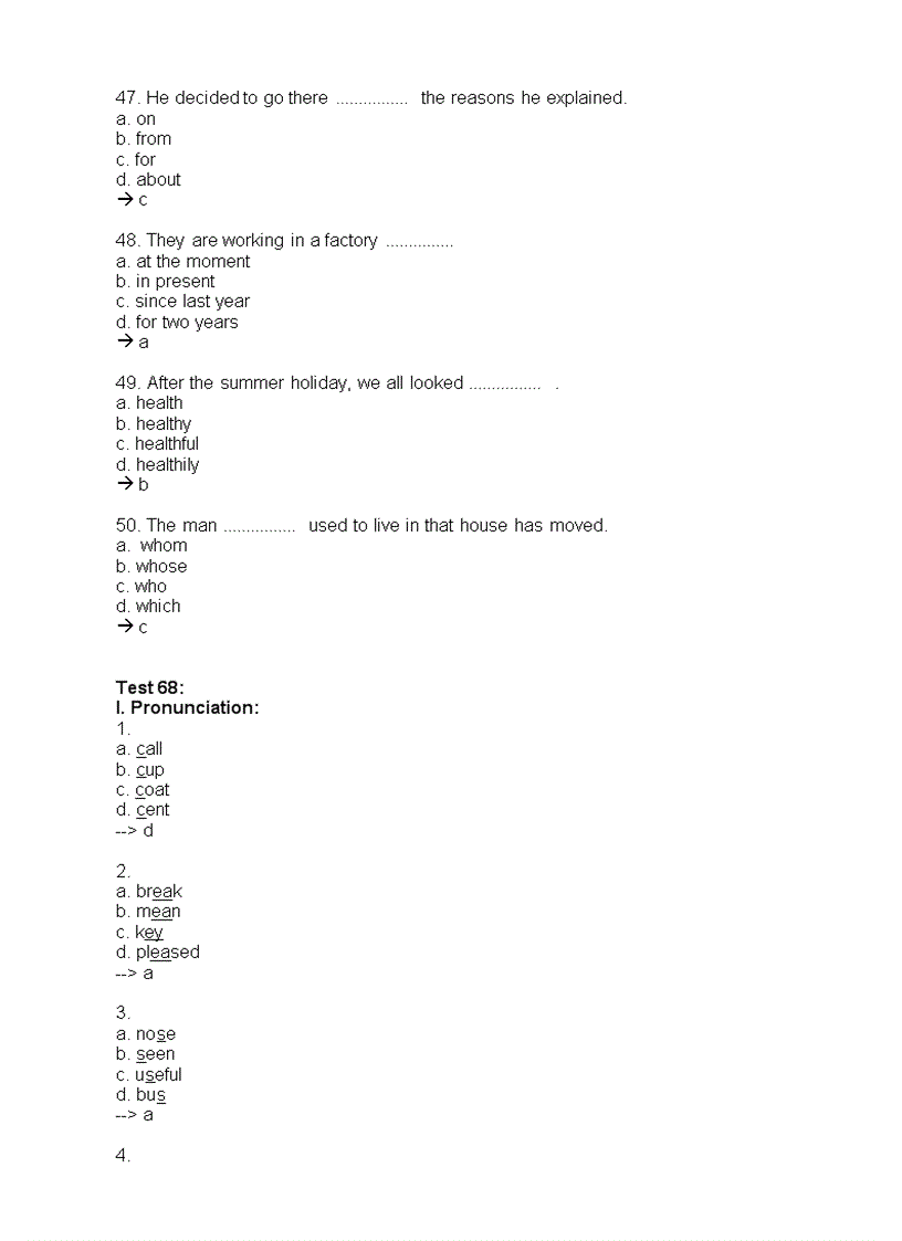 image for page 70 tests level a