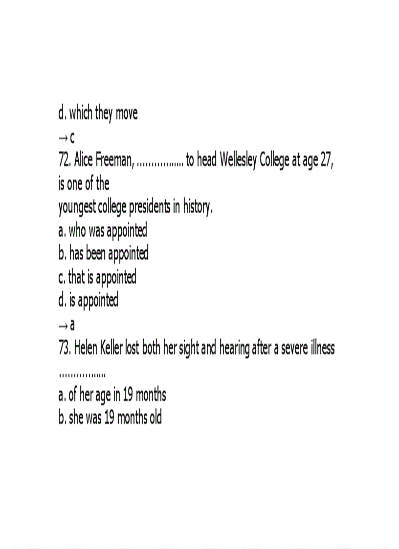 image for page 3500 Câu hỏi trắc nghiệm anh văn ABC