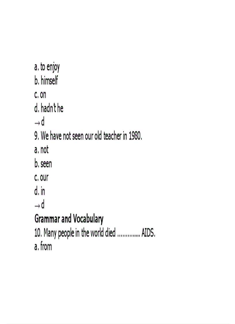 image for page 3500 Câu hỏi trắc nghiệm anh văn ABC