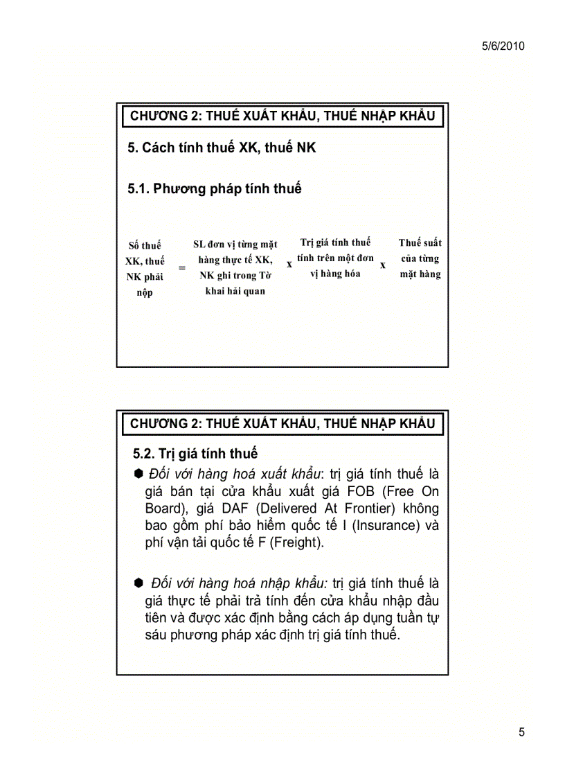 image for page Giới thiệu chương trình môn thuế