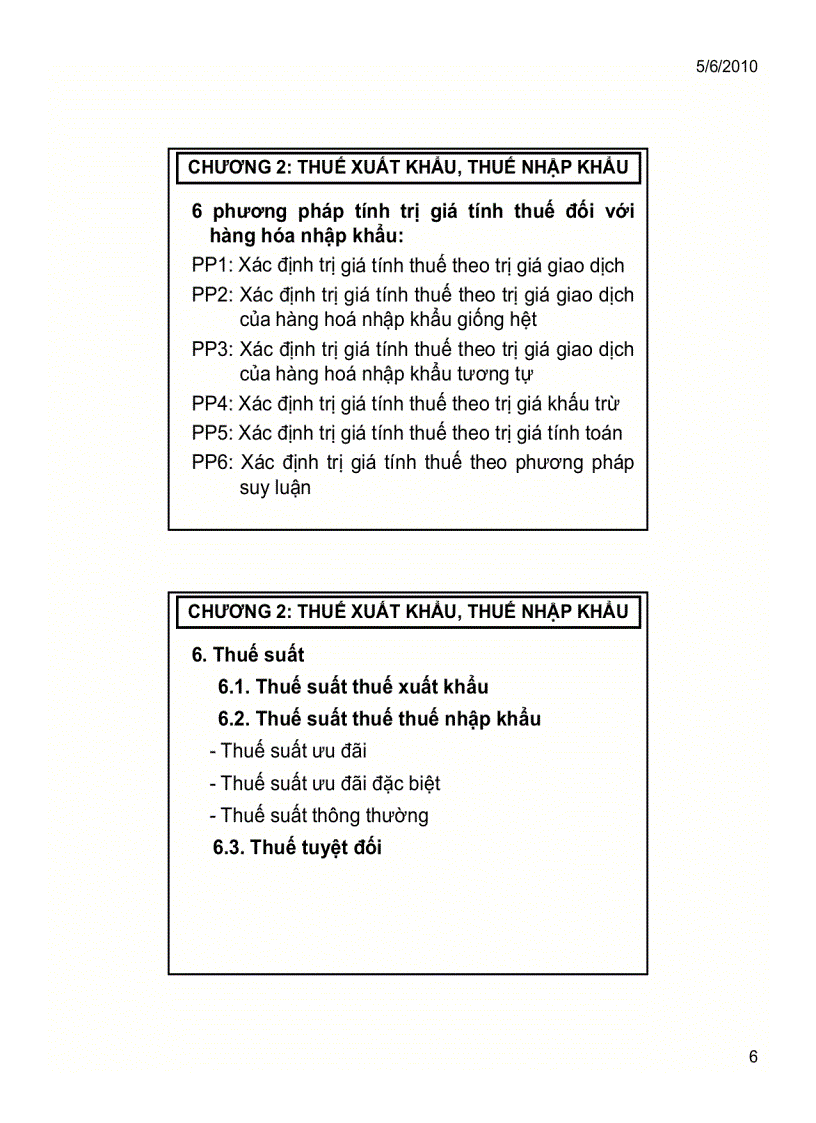 image for page Giới thiệu chương trình môn thuế