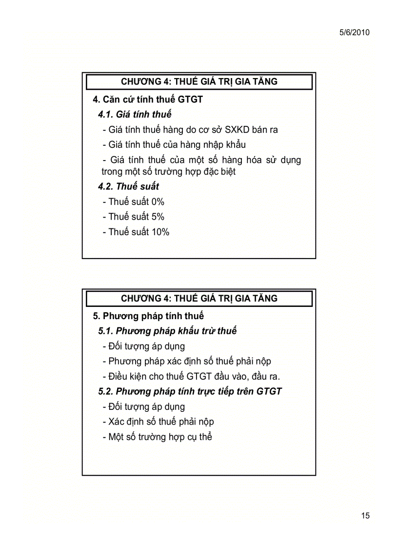 image for page Giới thiệu chương trình môn thuế