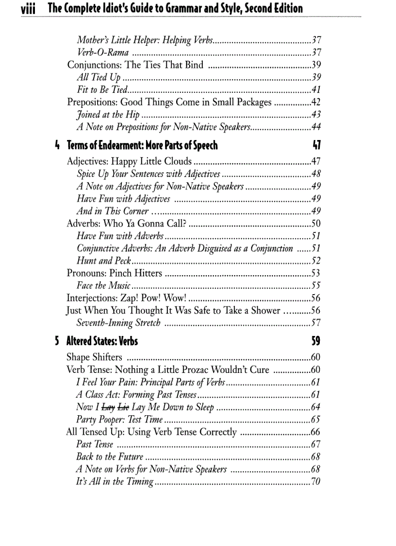 image for page Rozakis The Complete Idiot s Guide to Grammar Style 2e
