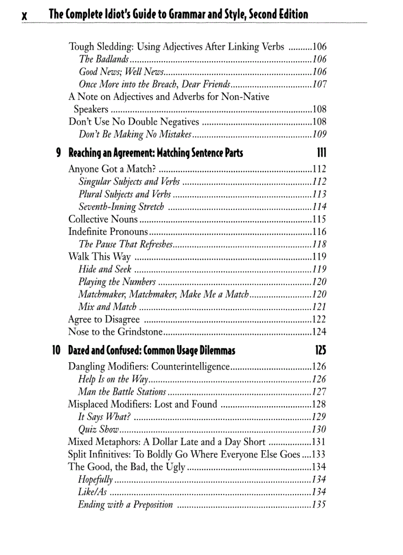 image for page Rozakis The Complete Idiot s Guide to Grammar Style 2e