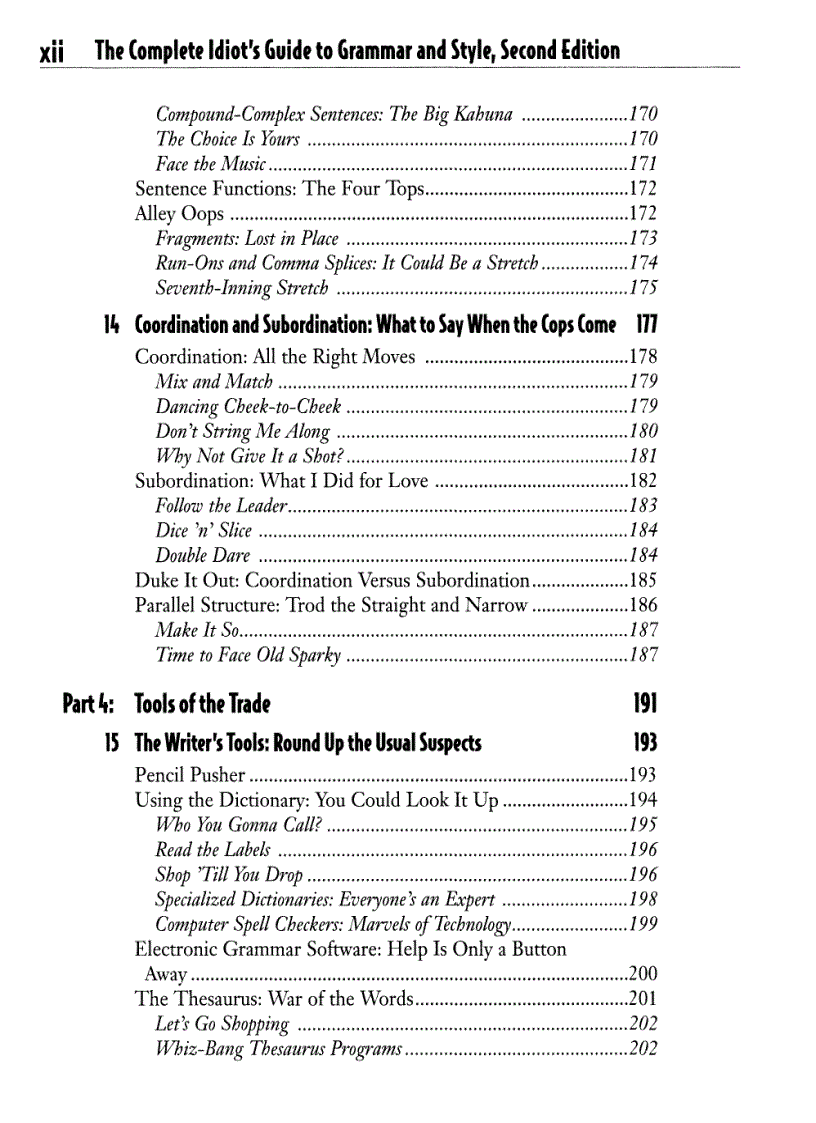 image for page Rozakis The Complete Idiot s Guide to Grammar Style 2e