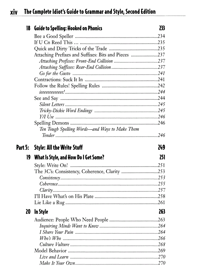 image for page Rozakis The Complete Idiot s Guide to Grammar Style 2e