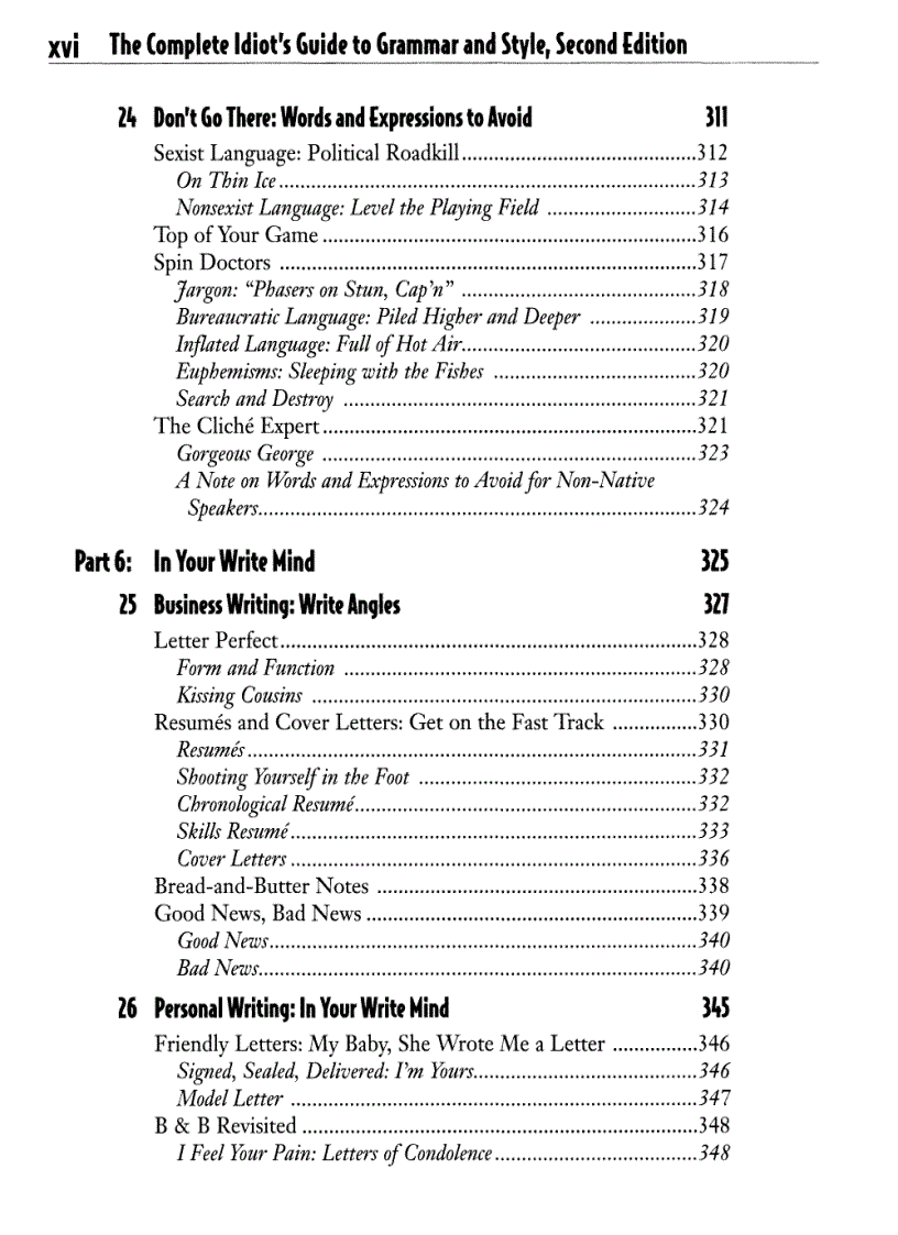 image for page Rozakis The Complete Idiot s Guide to Grammar Style 2e