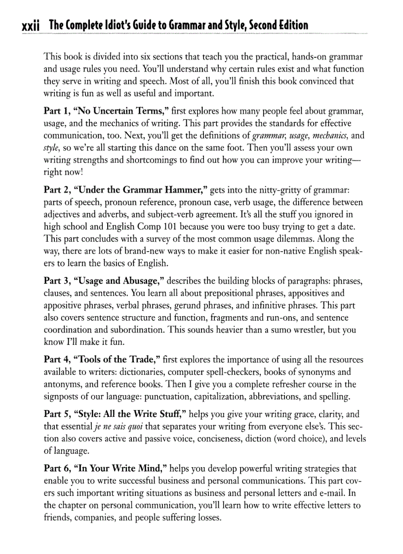 image for page Rozakis The Complete Idiot s Guide to Grammar Style 2e
