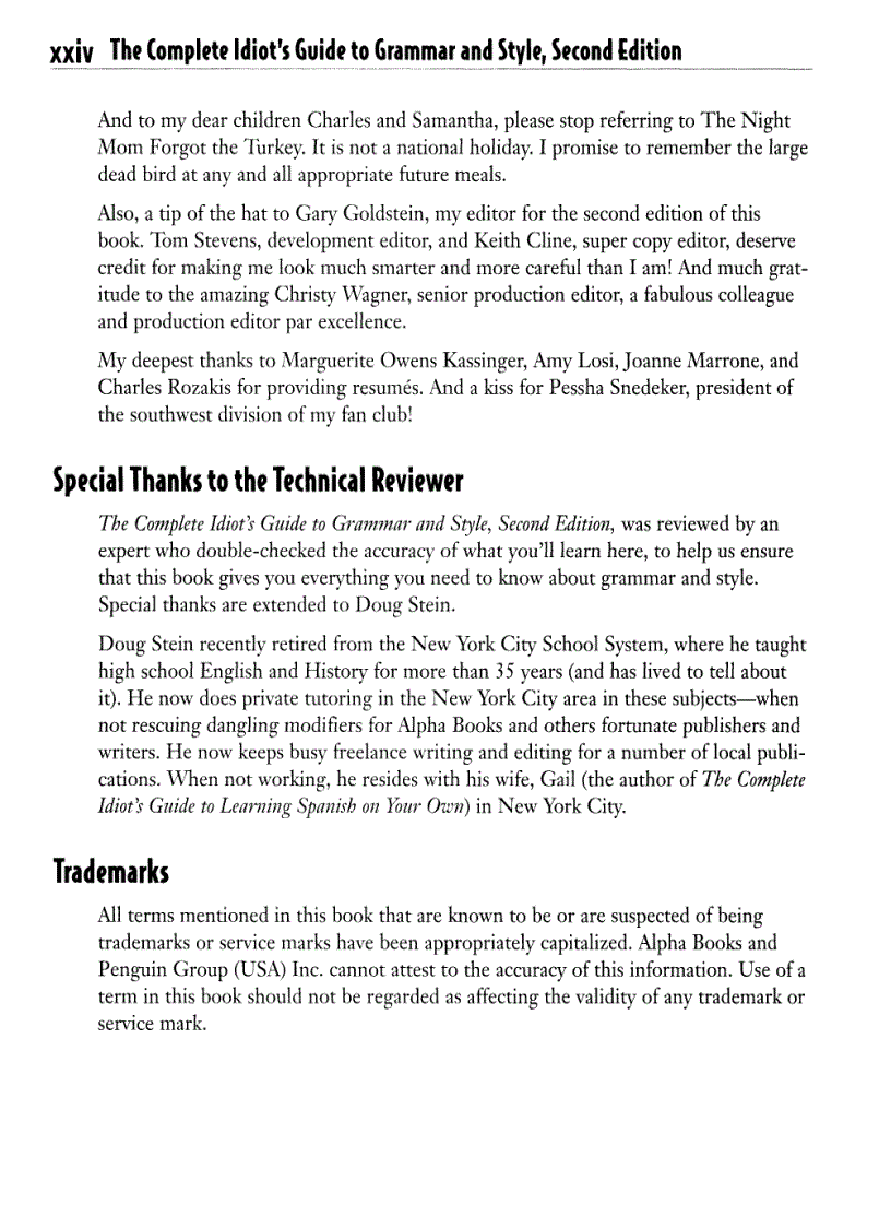 image for page Rozakis The Complete Idiot s Guide to Grammar Style 2e