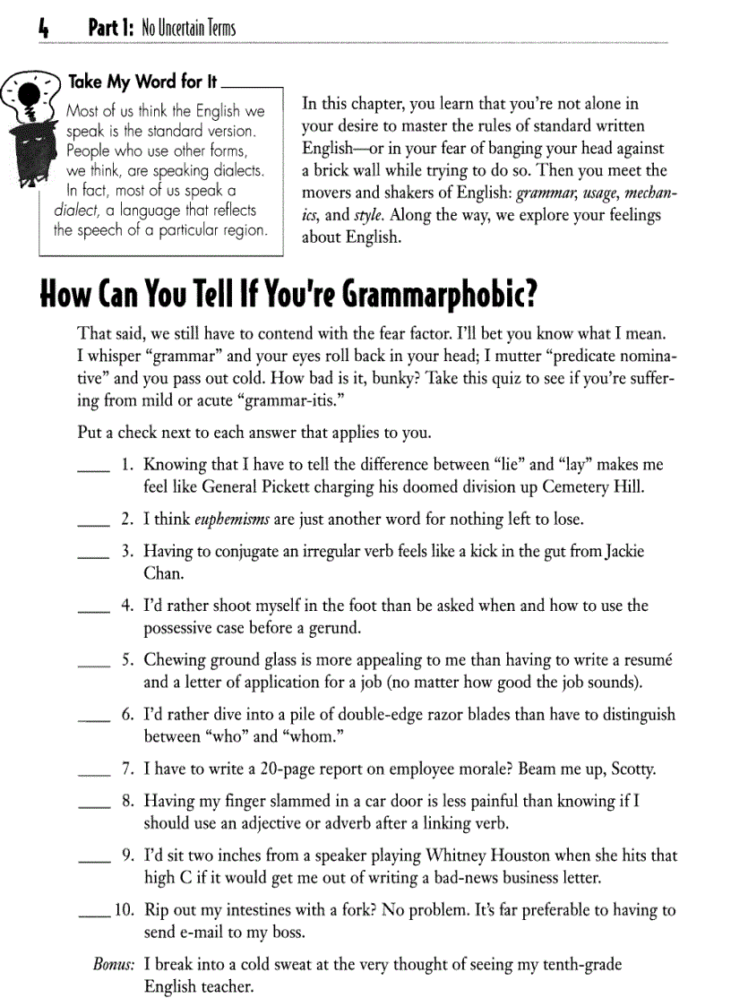 image for page Rozakis The Complete Idiot s Guide to Grammar Style 2e