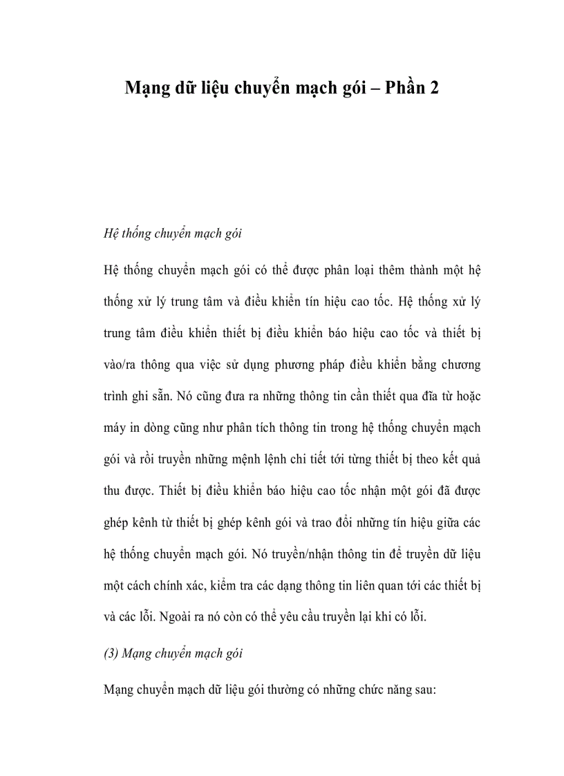 image for page Mạng dữ liệu chuyển mạch gói Phần 2