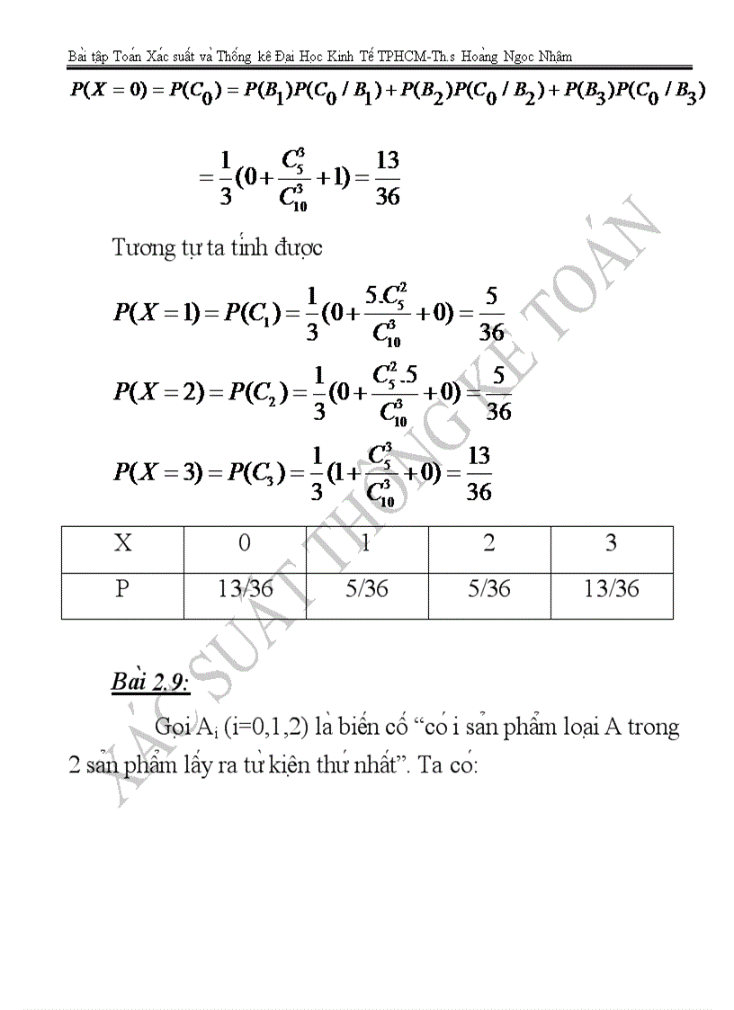 image for page Tài liệu xác suất thống kê 1