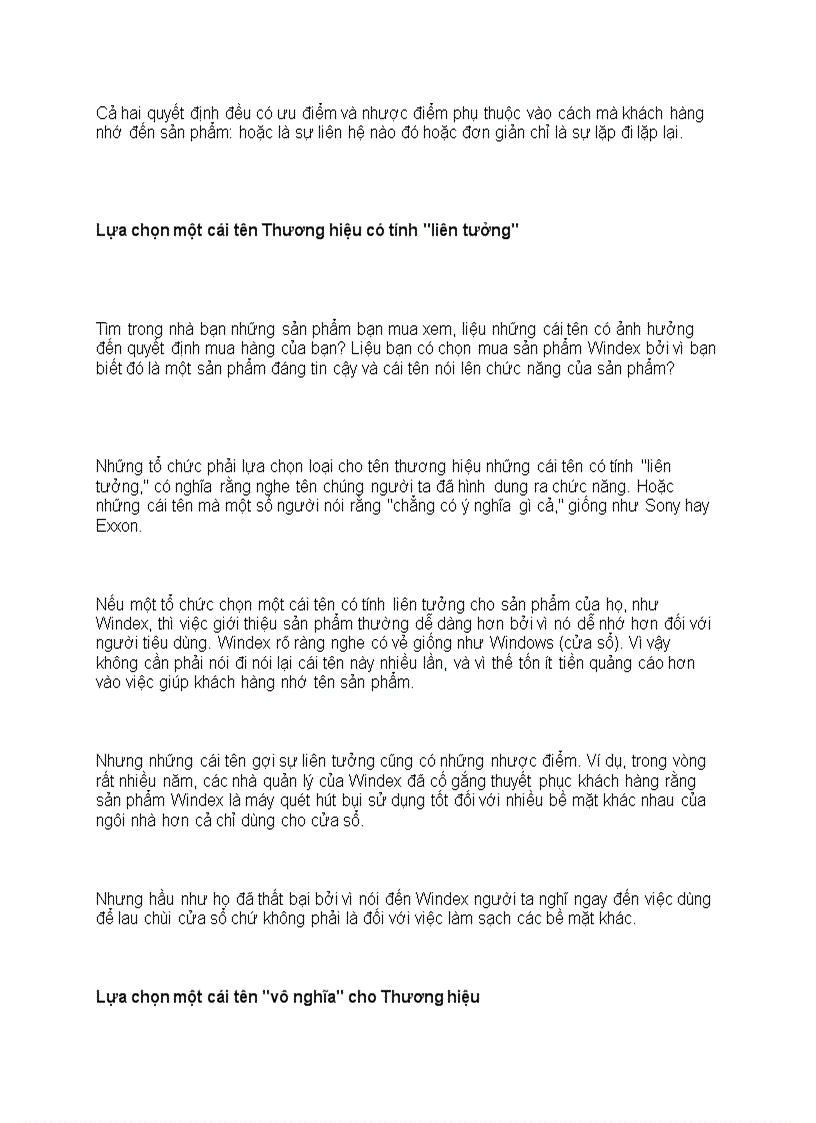 image for page Vai trò của tên thương hiệu trong kinh doanh