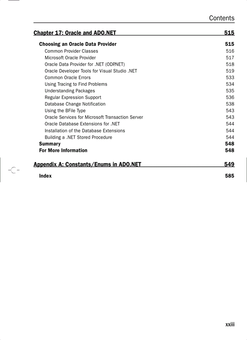 image for page Professional ADO NET 2 Programming with SQL Server 2005 Oracle and MySQL