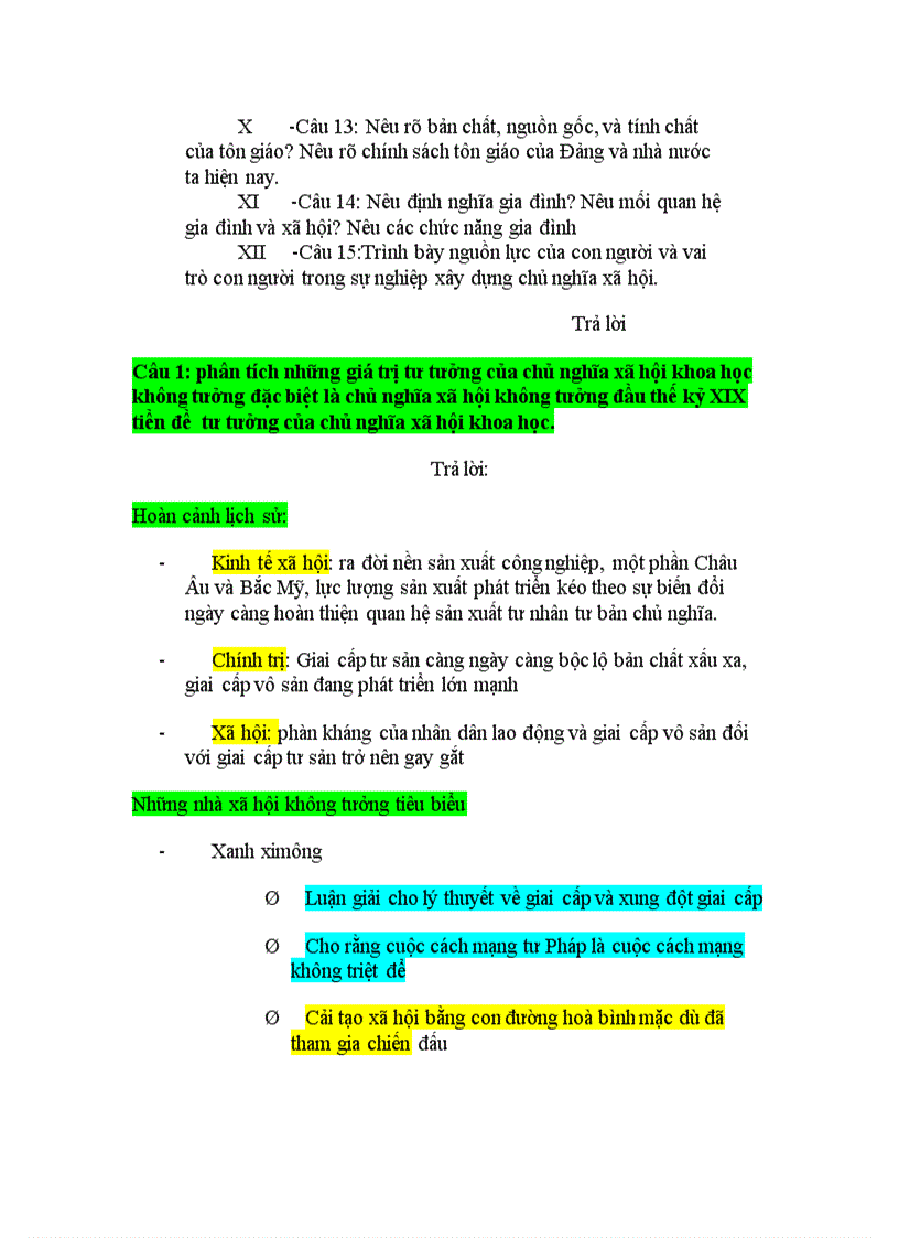 image for page Câu hỏi ôn tập CNXHKH