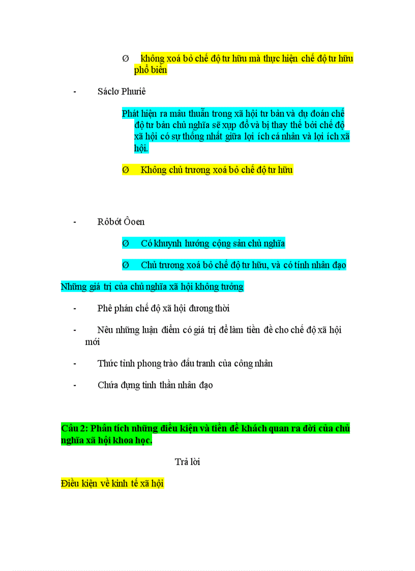 image for page Câu hỏi ôn tập CNXHKH